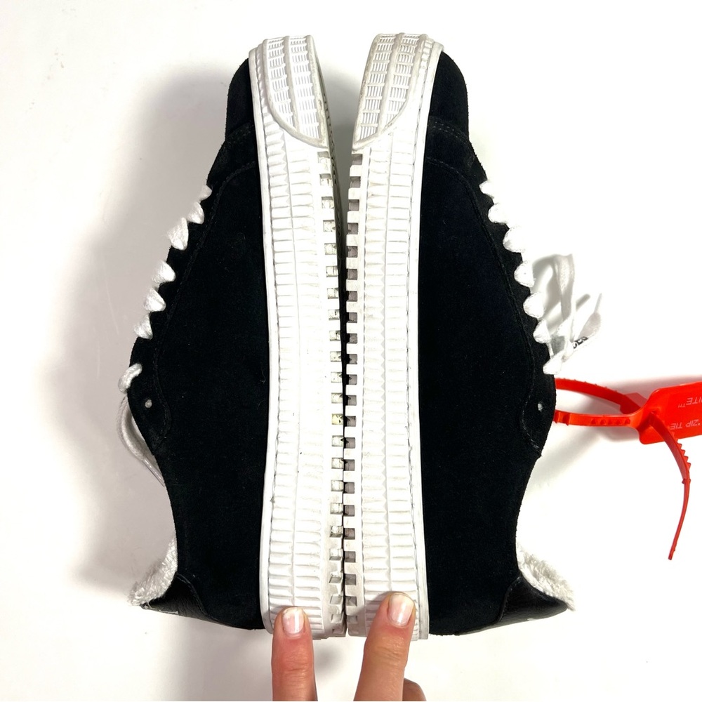 Off-White Arrow Black and White Suede Zip Tie Sneakers Size 35 - Picture 10 of 15